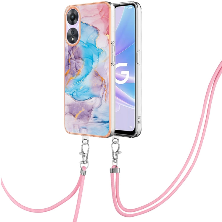 Electroplating IMD TPU Phone Case with Lanyard, For OPPO Reno11 5G Global, For OPPO Reno11 Pro 5G Global, For OPPO A58 4G, For OPPO Reno10 5G Global, For OPPO Reno10 Pro 5G Global, For OPPO A78 4G, For OPPO Reno8 T 4G, For OPPO A78 / A58, For OPPO A98�...