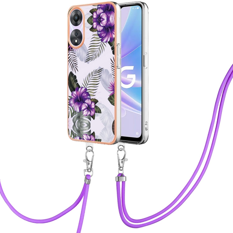 Electroplating IMD TPU Phone Case with Lanyard, For OPPO Reno11 5G Global, For OPPO Reno11 Pro 5G Global, For OPPO A58 4G, For OPPO Reno10 5G Global, For OPPO Reno10 Pro 5G Global, For OPPO A78 4G, For OPPO Reno8 T 4G, For OPPO A78 / A58, For OPPO A98�...