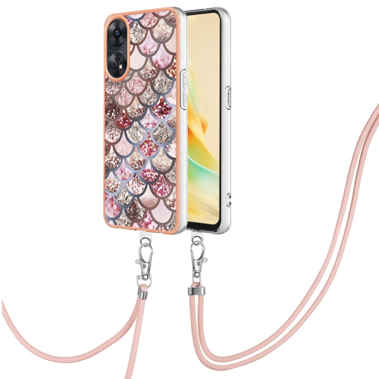 Electroplating IMD TPU Phone Case with Lanyard, For OPPO Reno11 5G Global, For OPPO Reno11 Pro 5G Global, For OPPO A58 4G, For OPPO Reno10 5G Global, For OPPO Reno10 Pro 5G Global, For OPPO A78 4G, For OPPO Reno8 T 4G, For OPPO A78 / A58, For OPPO A98�...