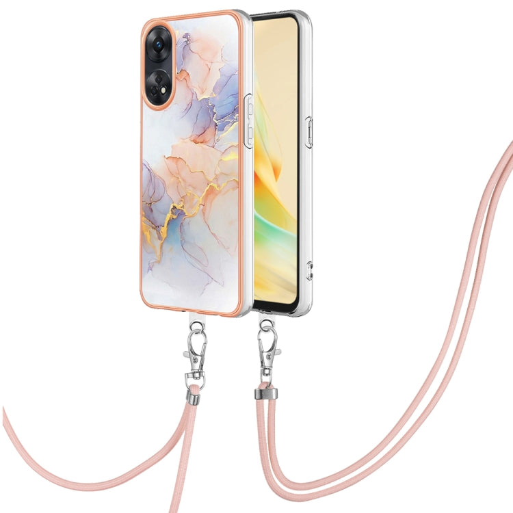 Electroplating IMD TPU Phone Case with Lanyard, For OPPO Reno11 5G Global, For OPPO Reno11 Pro 5G Global, For OPPO A58 4G, For OPPO Reno10 5G Global, For OPPO Reno10 Pro 5G Global, For OPPO A78 4G, For OPPO Reno8 T 4G, For OPPO A78 / A58, For OPPO A98�...