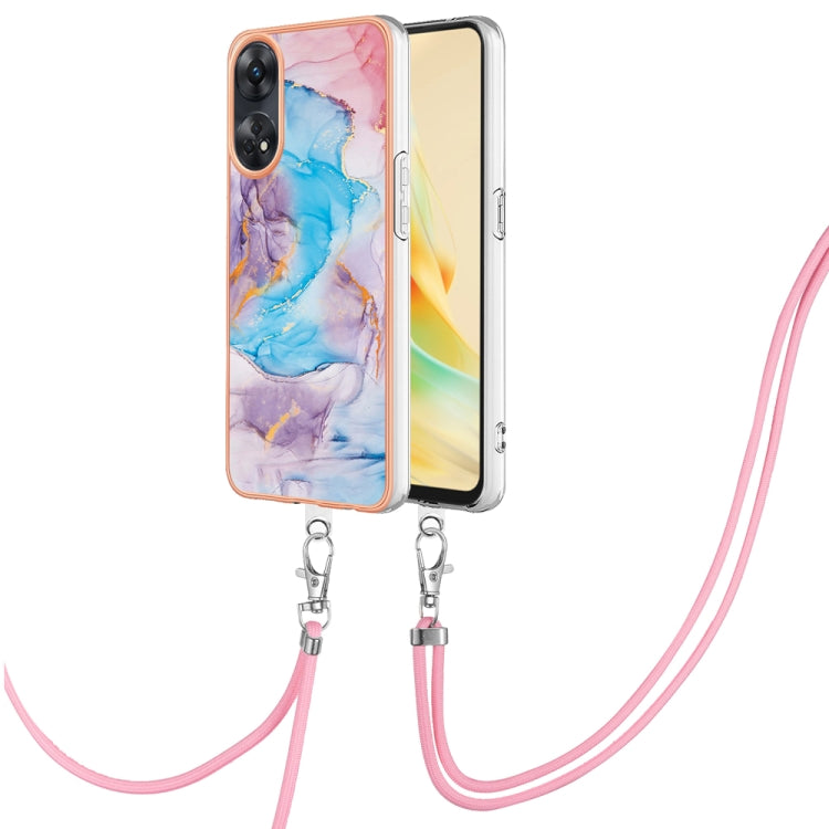 Electroplating IMD TPU Phone Case with Lanyard, For OPPO Reno11 5G Global, For OPPO Reno11 Pro 5G Global, For OPPO A58 4G, For OPPO Reno10 5G Global, For OPPO Reno10 Pro 5G Global, For OPPO A78 4G, For OPPO Reno8 T 4G, For OPPO A78 / A58, For OPPO A98�...