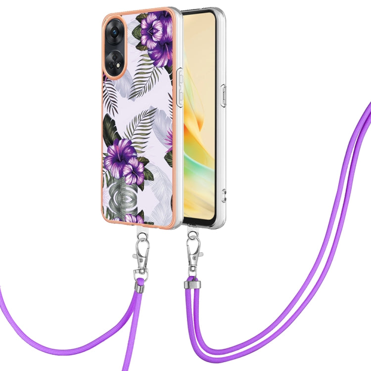 Electroplating IMD TPU Phone Case with Lanyard, For OPPO Reno11 5G Global, For OPPO Reno11 Pro 5G Global, For OPPO A58 4G, For OPPO Reno10 5G Global, For OPPO Reno10 Pro 5G Global, For OPPO A78 4G, For OPPO Reno8 T 4G, For OPPO A78 / A58, For OPPO A98�...
