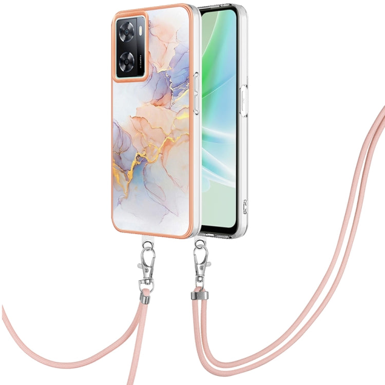 Electroplating IMD TPU Phone Case with Lanyard, For OPPO Reno11 5G Global, For OPPO Reno11 Pro 5G Global, For OPPO A58 4G, For OPPO Reno10 5G Global, For OPPO Reno10 Pro 5G Global, For OPPO A78 4G, For OPPO Reno8 T 4G, For OPPO A78 / A58, For OPPO A98�...