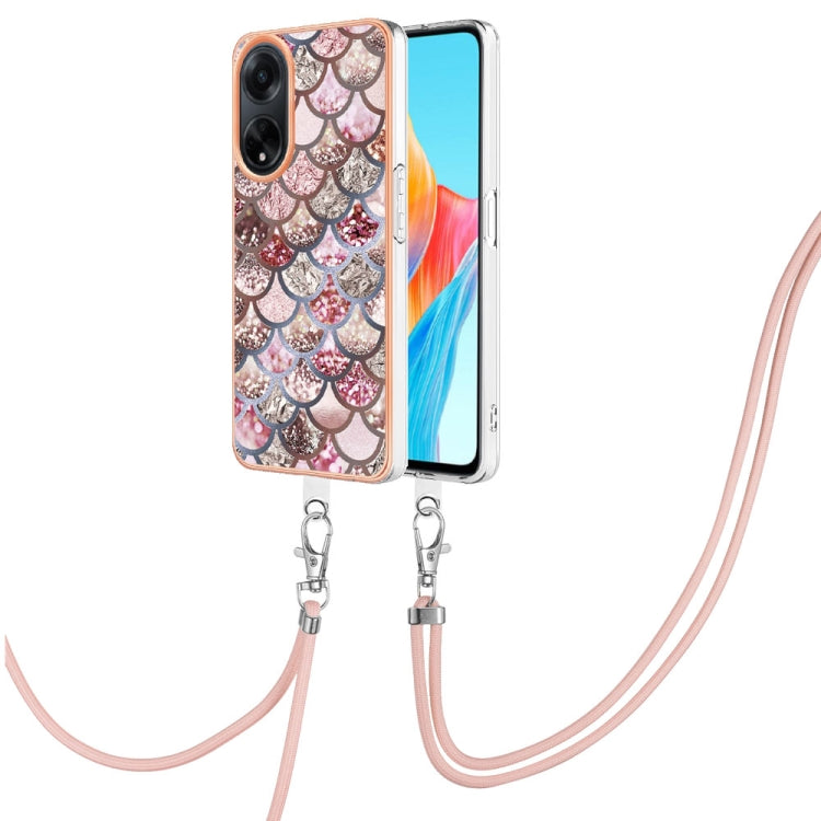 Electroplating IMD TPU Phone Case with Lanyard, For OPPO Reno11 5G Global, For OPPO Reno11 Pro 5G Global, For OPPO A58 4G, For OPPO Reno10 5G Global, For OPPO Reno10 Pro 5G Global, For OPPO A78 4G, For OPPO Reno8 T 4G, For OPPO A78 / A58, For OPPO A98�...