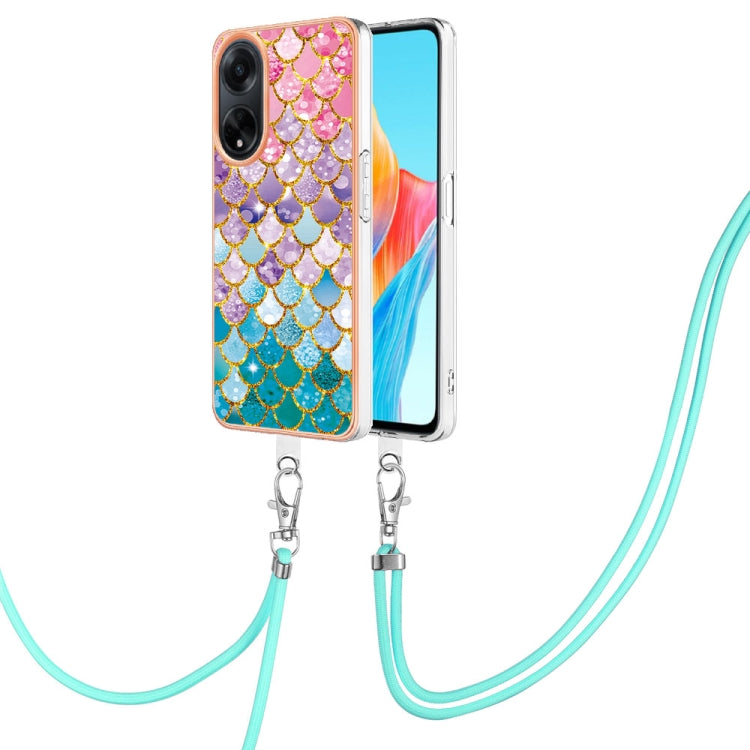 Electroplating IMD TPU Phone Case with Lanyard, For OPPO Reno11 5G Global, For OPPO Reno11 Pro 5G Global, For OPPO A58 4G, For OPPO Reno10 5G Global, For OPPO Reno10 Pro 5G Global, For OPPO A78 4G, For OPPO Reno8 T 4G, For OPPO A78 / A58, For OPPO A98�...