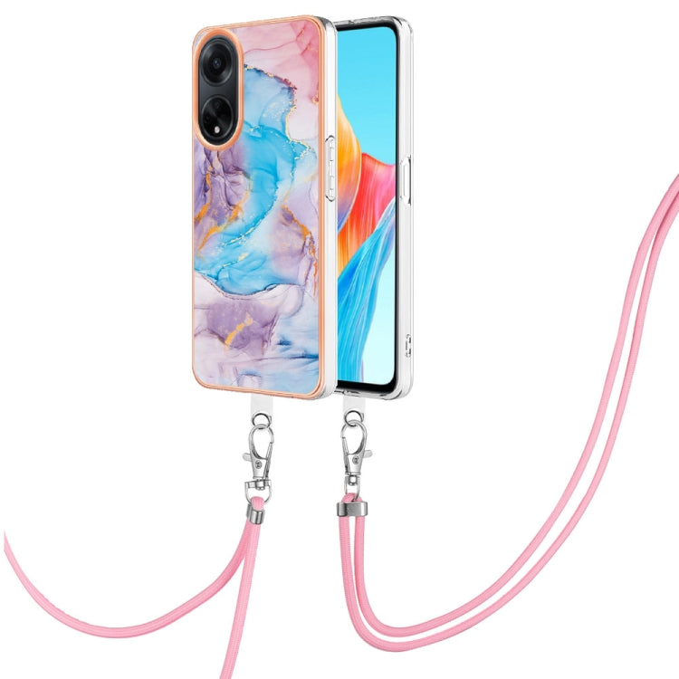 Electroplating IMD TPU Phone Case with Lanyard, For OPPO Reno11 5G Global, For OPPO Reno11 Pro 5G Global, For OPPO A58 4G, For OPPO Reno10 5G Global, For OPPO Reno10 Pro 5G Global, For OPPO A78 4G, For OPPO Reno8 T 4G, For OPPO A78 / A58, For OPPO A98�...