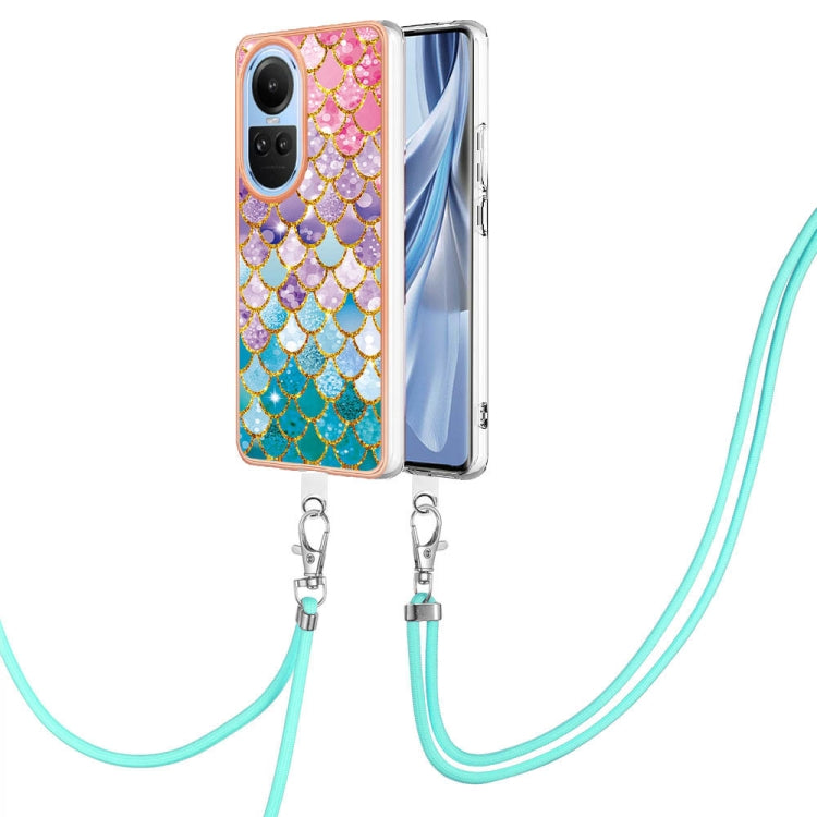 Electroplating IMD TPU Phone Case with Lanyard, For OPPO Reno11 5G Global, For OPPO Reno11 Pro 5G Global, For OPPO A58 4G, For OPPO Reno10 5G Global, For OPPO Reno10 Pro 5G Global, For OPPO A78 4G, For OPPO Reno8 T 4G, For OPPO A78 / A58, For OPPO A98�...