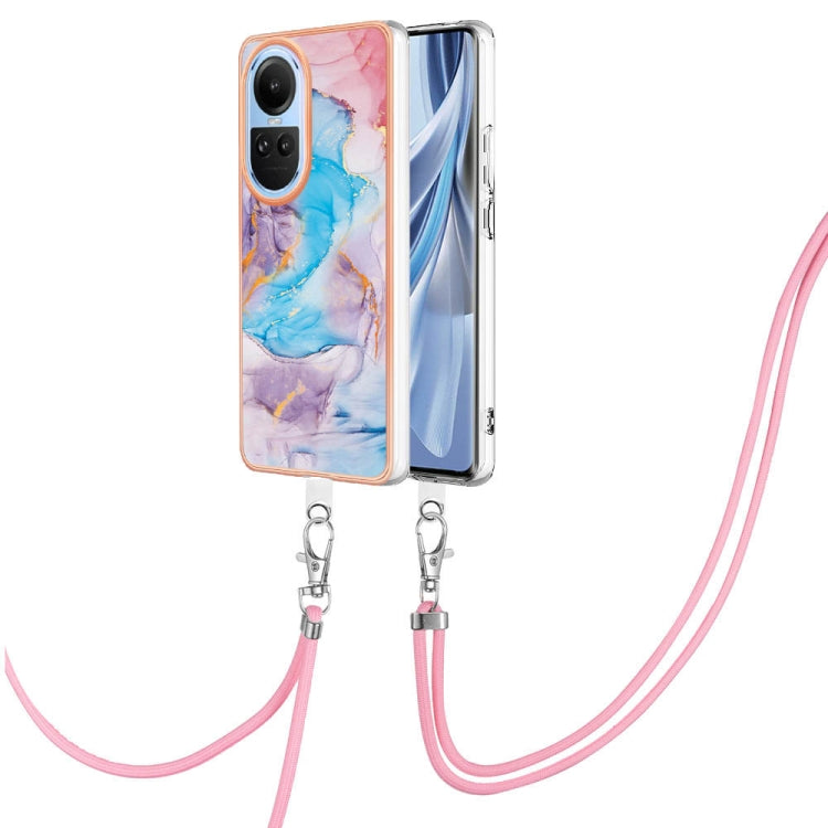 Electroplating IMD TPU Phone Case with Lanyard, For OPPO Reno11 5G Global, For OPPO Reno11 Pro 5G Global, For OPPO A58 4G, For OPPO Reno10 5G Global, For OPPO Reno10 Pro 5G Global, For OPPO A78 4G, For OPPO Reno8 T 4G, For OPPO A78 / A58, For OPPO A98�...