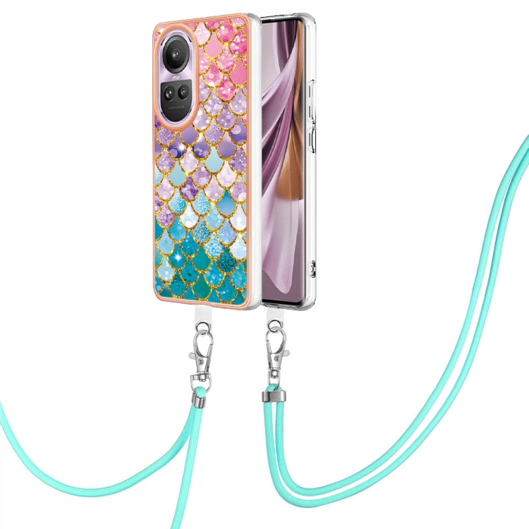 Electroplating IMD TPU Phone Case with Lanyard, For OPPO Reno11 5G Global, For OPPO Reno11 Pro 5G Global, For OPPO A58 4G, For OPPO Reno10 5G Global, For OPPO Reno10 Pro 5G Global, For OPPO A78 4G, For OPPO Reno8 T 4G, For OPPO A78 / A58, For OPPO A98�...
