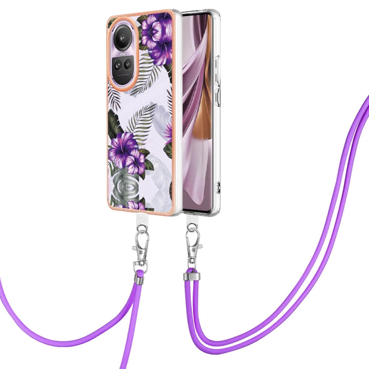 Electroplating IMD TPU Phone Case with Lanyard, For OPPO Reno11 5G Global, For OPPO Reno11 Pro 5G Global, For OPPO A58 4G, For OPPO Reno10 5G Global, For OPPO Reno10 Pro 5G Global, For OPPO A78 4G, For OPPO Reno8 T 4G, For OPPO A78 / A58, For OPPO A98�...