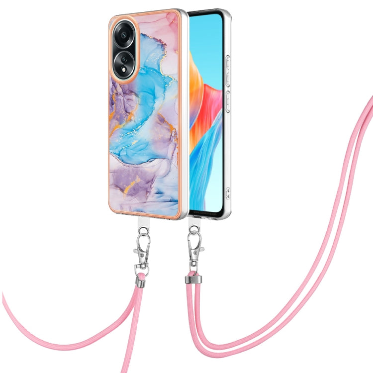 Electroplating IMD TPU Phone Case with Lanyard, For OPPO Reno11 5G Global, For OPPO Reno11 Pro 5G Global, For OPPO A58 4G, For OPPO Reno10 5G Global, For OPPO Reno10 Pro 5G Global, For OPPO A78 4G, For OPPO Reno8 T 4G, For OPPO A78 / A58, For OPPO A98�...