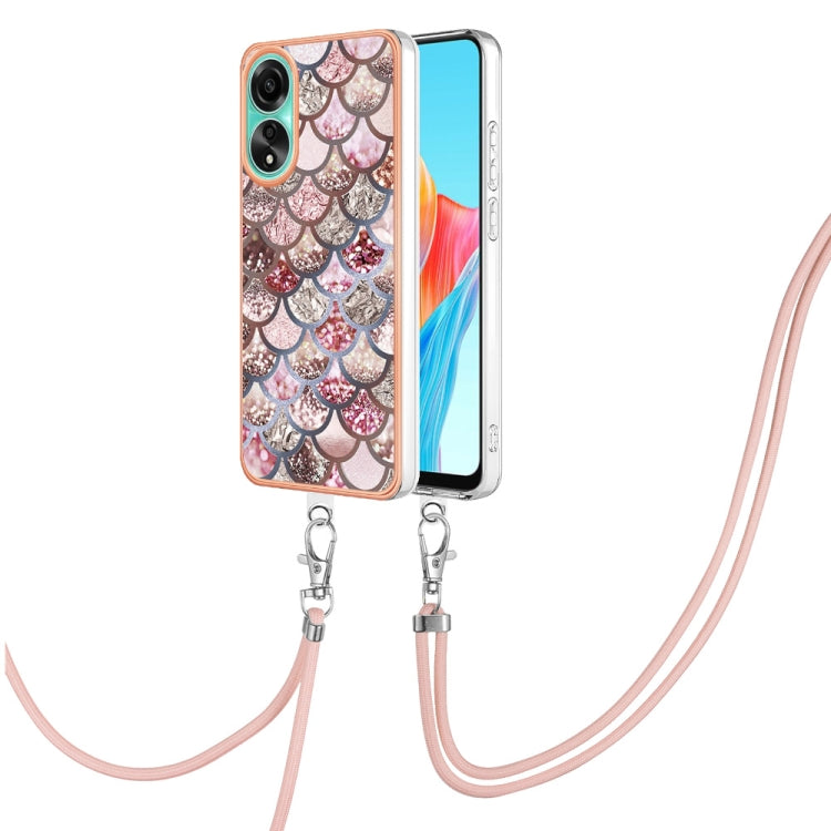 Electroplating IMD TPU Phone Case with Lanyard, For OPPO Reno11 5G Global, For OPPO Reno11 Pro 5G Global, For OPPO A58 4G, For OPPO Reno10 5G Global, For OPPO Reno10 Pro 5G Global, For OPPO A78 4G, For OPPO Reno8 T 4G, For OPPO A78 / A58, For OPPO A98�...