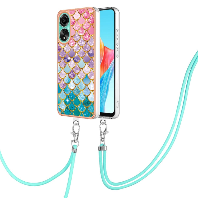 Electroplating IMD TPU Phone Case with Lanyard, For OPPO Reno11 5G Global, For OPPO Reno11 Pro 5G Global, For OPPO A58 4G, For OPPO Reno10 5G Global, For OPPO Reno10 Pro 5G Global, For OPPO A78 4G, For OPPO Reno8 T 4G, For OPPO A78 / A58, For OPPO A98�...