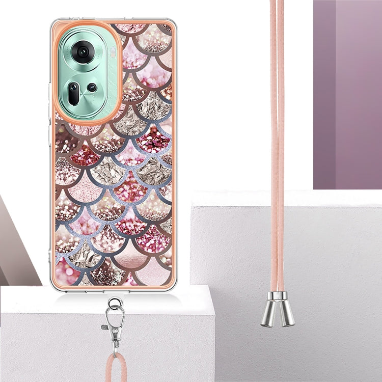 Electroplating IMD TPU Phone Case with Lanyard, For OPPO Reno11 5G Global, For OPPO Reno11 Pro 5G Global, For OPPO A58 4G, For OPPO Reno10 5G Global, For OPPO Reno10 Pro 5G Global, For OPPO A78 4G, For OPPO Reno8 T 4G, For OPPO A78 / A58, For OPPO A98�...