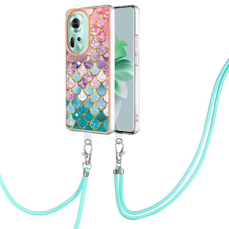 Electroplating IMD TPU Phone Case with Lanyard, For OPPO Reno11 5G Global, For OPPO Reno11 Pro 5G Global, For OPPO A58 4G, For OPPO Reno10 5G Global, For OPPO Reno10 Pro 5G Global, For OPPO A78 4G, For OPPO Reno8 T 4G, For OPPO A78 / A58, For OPPO A98�...