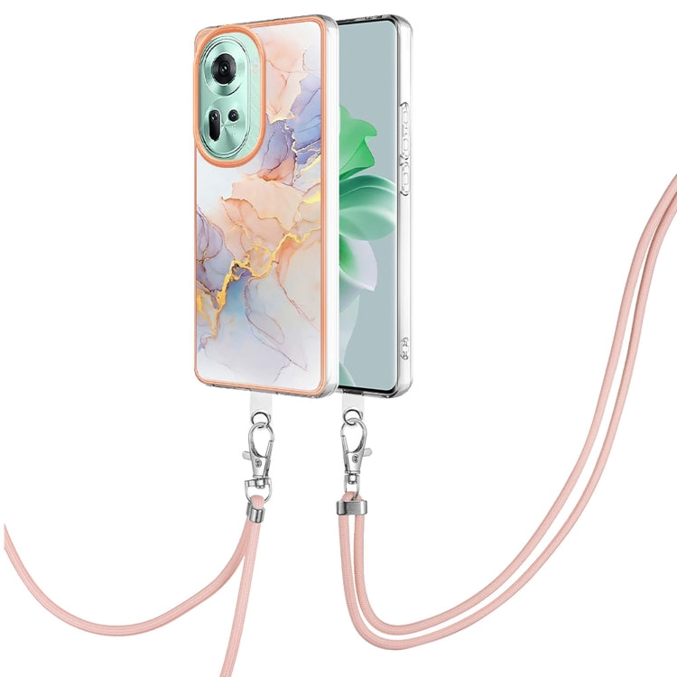Electroplating IMD TPU Phone Case with Lanyard, For OPPO Reno11 5G Global, For OPPO Reno11 Pro 5G Global, For OPPO A58 4G, For OPPO Reno10 5G Global, For OPPO Reno10 Pro 5G Global, For OPPO A78 4G, For OPPO Reno8 T 4G, For OPPO A78 / A58, For OPPO A98�...