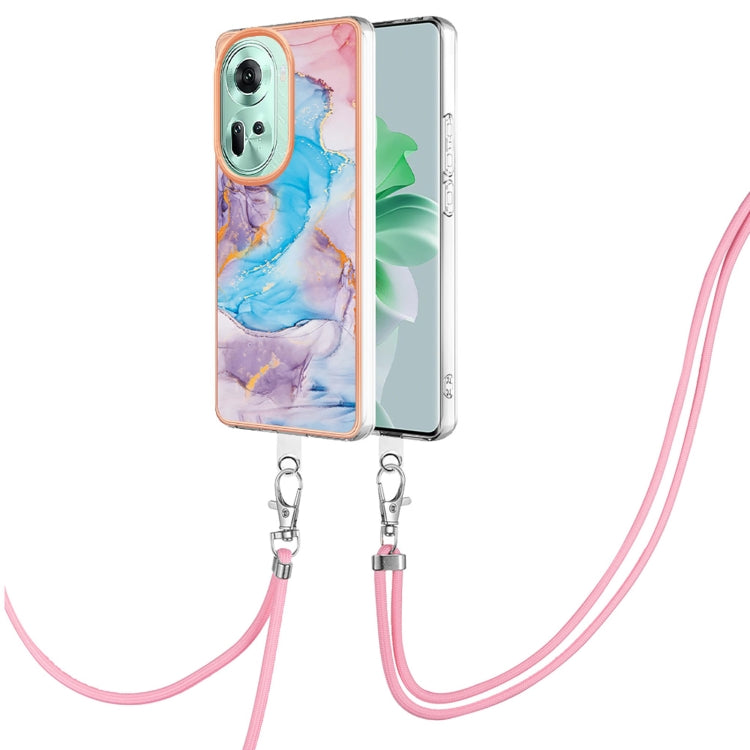 Electroplating IMD TPU Phone Case with Lanyard, For OPPO Reno11 5G Global, For OPPO Reno11 Pro 5G Global, For OPPO A58 4G, For OPPO Reno10 5G Global, For OPPO Reno10 Pro 5G Global, For OPPO A78 4G, For OPPO Reno8 T 4G, For OPPO A78 / A58, For OPPO A98�...