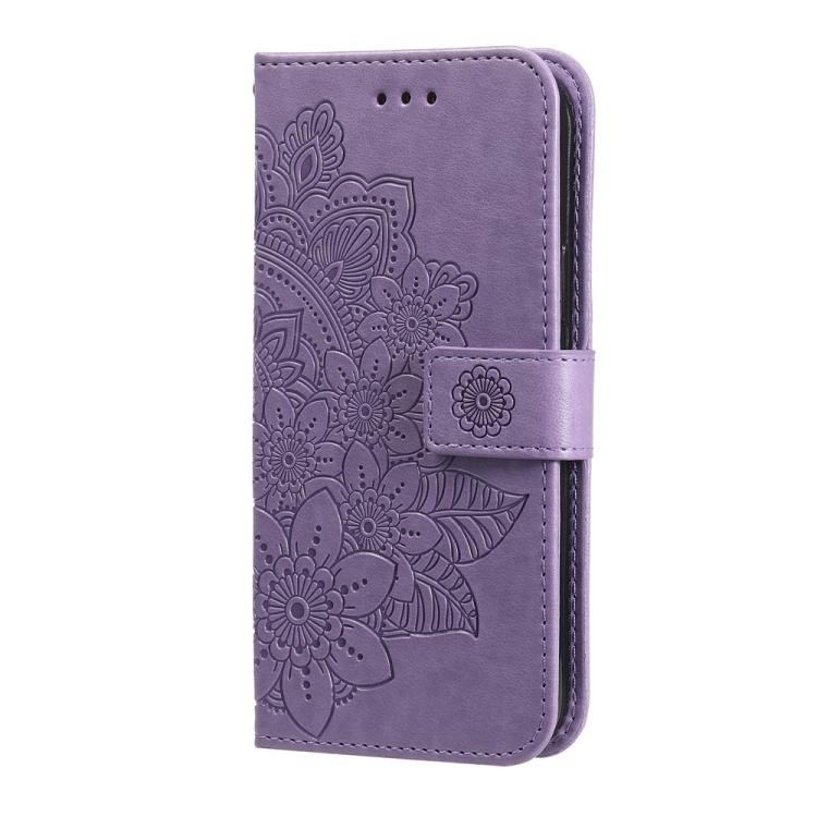 Seven-petal Flowers Embossing Leather Phone Case, For vivo V50 Lite 4G / 5G, For vivo Y39 5G / Y300i, For vivo Y29s 5G / Y04 4G, For vivo Y29 4G, For vivo V50, For vivo S20, For vivo S20 Pro, For vivo Y19s, For vivo X200, For vivo X200 Pro mini��������...