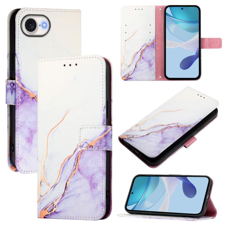 PT003 Marble Pattern Flip Leather Phone Case, For iPhone 16 Pro Max, For iPhone 16 Pro, For iPhone 16 Plus, For iPhone 16, For iPhone 16e, For iPhone 15 Pro Max, For iPhone 15 Pro, For iPhone 15 Plus, For iPhone 15, For iPod Touch 7 / 6 / 5