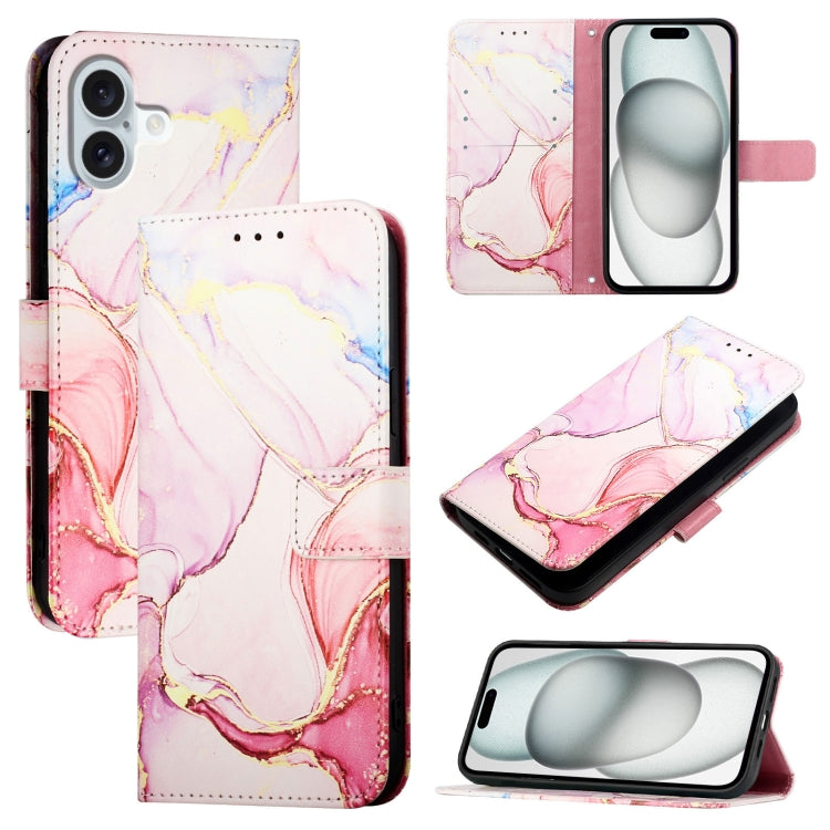PT003 Marble Pattern Flip Leather Phone Case, For iPhone 16 Pro Max, For iPhone 16 Pro, For iPhone 16 Plus, For iPhone 16, For iPhone 16e, For iPhone 15 Pro Max, For iPhone 15 Pro, For iPhone 15 Plus, For iPhone 15, For iPod Touch 7 / 6 / 5