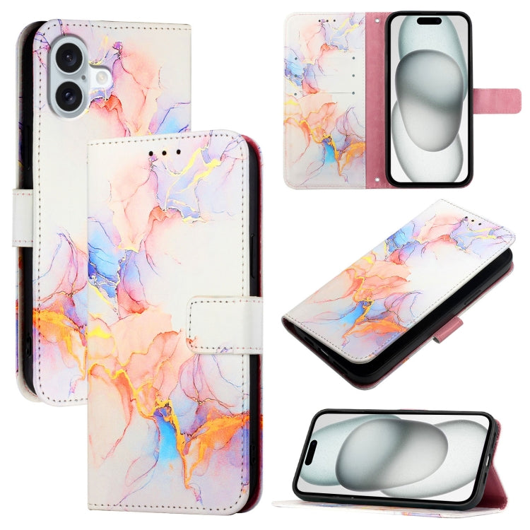 PT003 Marble Pattern Flip Leather Phone Case, For iPhone 16 Pro Max, For iPhone 16 Pro, For iPhone 16 Plus, For iPhone 16, For iPhone 16e, For iPhone 15 Pro Max, For iPhone 15 Pro, For iPhone 15 Plus, For iPhone 15, For iPod Touch 7 / 6 / 5