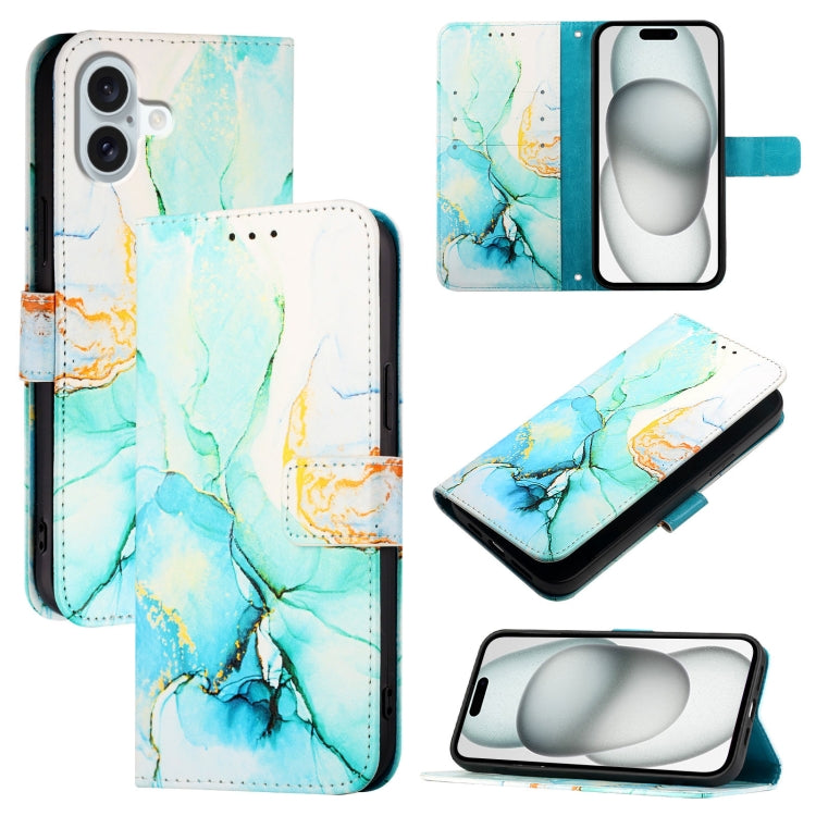 PT003 Marble Pattern Flip Leather Phone Case, For iPhone 16 Pro Max, For iPhone 16 Pro, For iPhone 16 Plus, For iPhone 16, For iPhone 16e, For iPhone 15 Pro Max, For iPhone 15 Pro, For iPhone 15 Plus, For iPhone 15, For iPod Touch 7 / 6 / 5