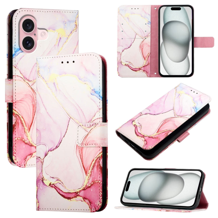 PT003 Marble Pattern Flip Leather Phone Case, For iPhone 16 Pro Max, For iPhone 16 Pro, For iPhone 16 Plus, For iPhone 16, For iPhone 16e, For iPhone 15 Pro Max, For iPhone 15 Pro, For iPhone 15 Plus, For iPhone 15, For iPod Touch 7 / 6 / 5