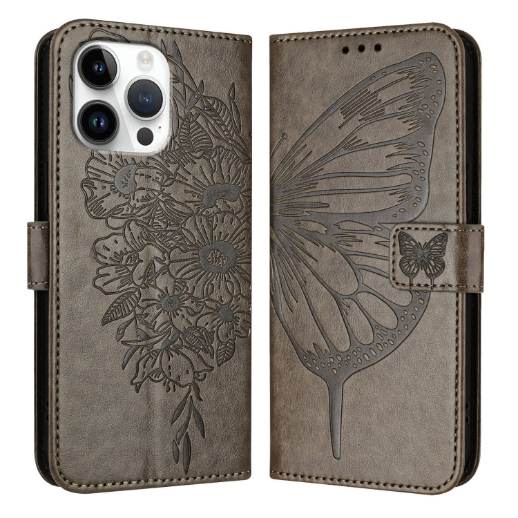 Embossed Butterfly Leather Phone Case, For iPhone 16 Pro Max, For iPhone 16 Pro, For iPhone 16 Plus, For iPhone 16, iPhone 16e, For iPhone 15 Pro Max, For iPhone 15 Pro, For iPhone 15 Plus, For iPhone 15, For iPod Touch 7 / 6 / 5