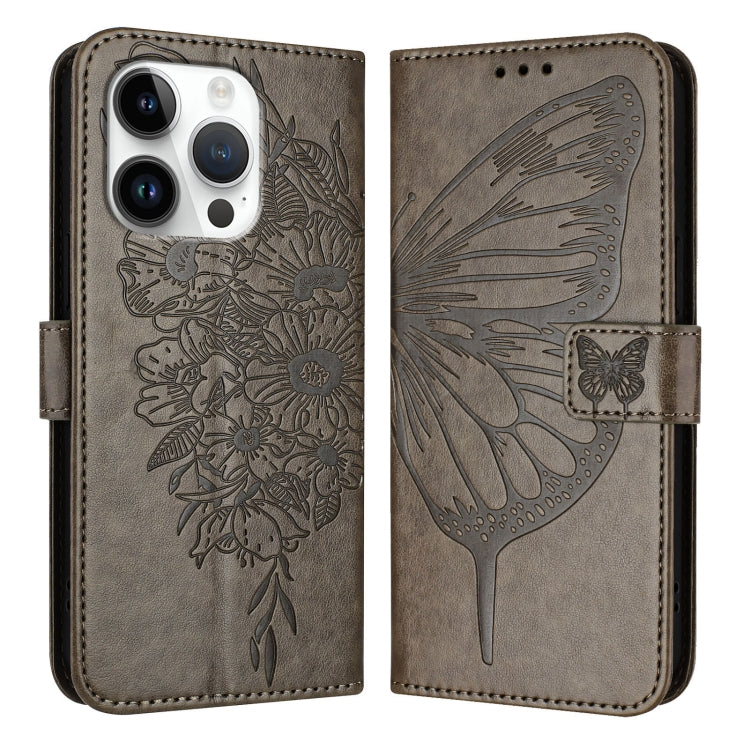 Embossed Butterfly Leather Phone Case, For iPhone 16 Pro Max, For iPhone 16 Pro, For iPhone 16 Plus, For iPhone 16, iPhone 16e, For iPhone 15 Pro Max, For iPhone 15 Pro, For iPhone 15 Plus, For iPhone 15, For iPod Touch 7 / 6 / 5