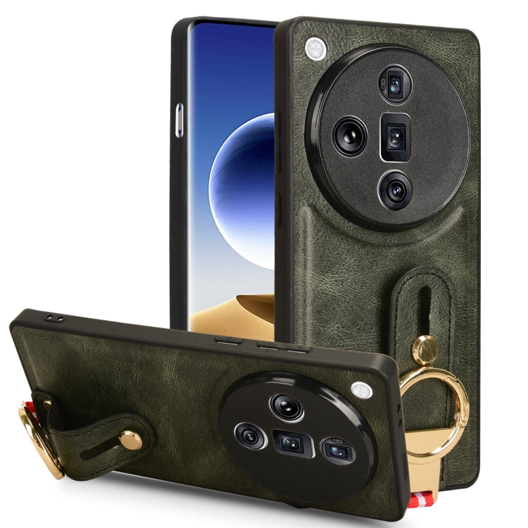 Wristband Leather Back Phone Case, For OPPO Reno13 F 5G, For OPPO Find X8, For OPPO K12x 5G / A3 Pro Global, For OPPO A3x 5G, For OPPO Reno12 F 5G, For OPPO A3 Pro India, For OPPO Reno11 PJH110, For OPPO Reno12 Pro 5G Global, For OPPO Reno12 5G Global�...
