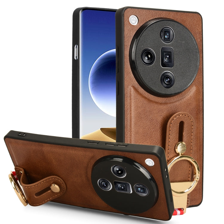 Wristband Leather Back Phone Case, For OPPO Reno13 F 5G, For OPPO Find X8, For OPPO K12x 5G / A3 Pro Global, For OPPO A3x 5G, For OPPO Reno12 F 5G, For OPPO A3 Pro India, For OPPO Reno11 PJH110, For OPPO Reno12 Pro 5G Global, For OPPO Reno12 5G Global�...