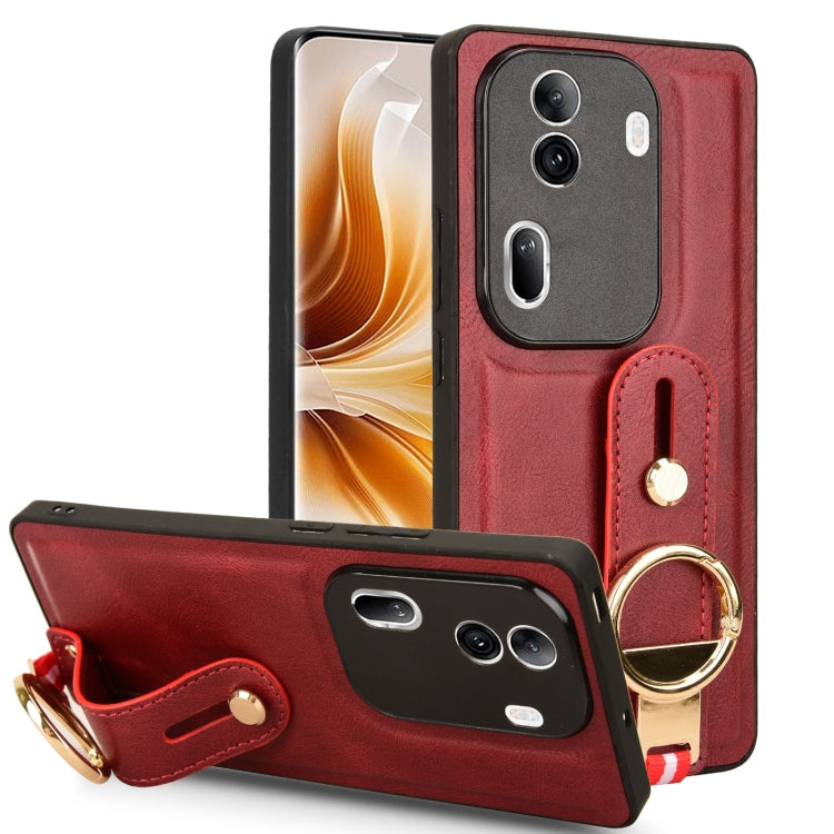 Wristband Leather Back Phone Case, For OPPO Reno13 F 5G, For OPPO Find X8, For OPPO K12x 5G / A3 Pro Global, For OPPO A3x 5G, For OPPO Reno12 F 5G, For OPPO A3 Pro India, For OPPO Reno11 PJH110, For OPPO Reno12 Pro 5G Global, For OPPO Reno12 5G Global�...
