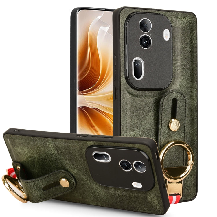 Wristband Leather Back Phone Case, For OPPO Reno13 F 5G, For OPPO Find X8, For OPPO K12x 5G / A3 Pro Global, For OPPO A3x 5G, For OPPO Reno12 F 5G, For OPPO A3 Pro India, For OPPO Reno11 PJH110, For OPPO Reno12 Pro 5G Global, For OPPO Reno12 5G Global�...