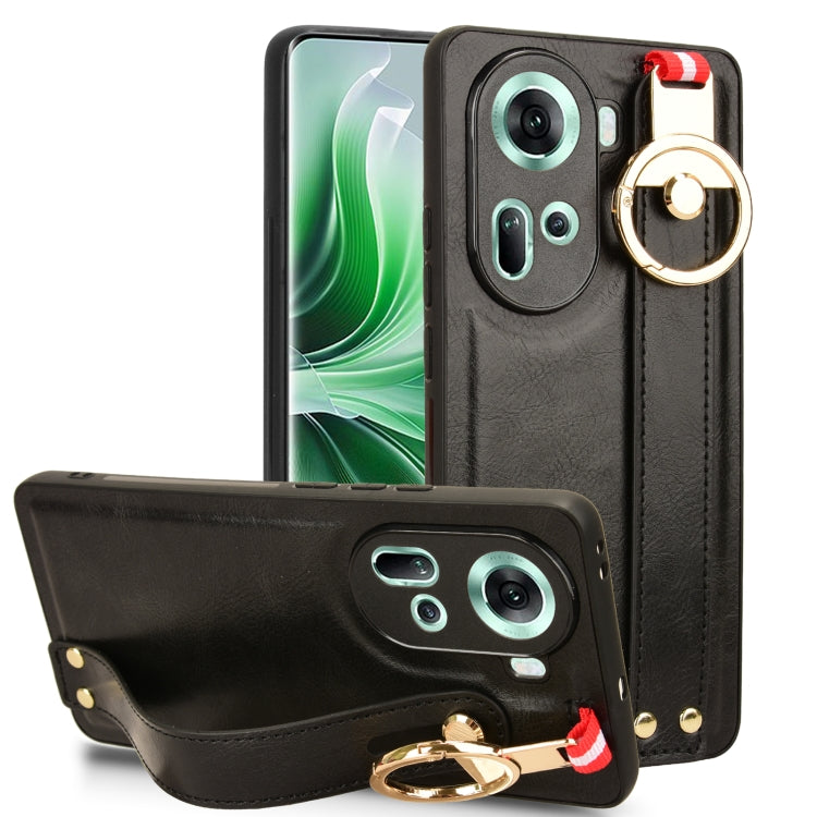 Wristband Leather Back Phone Case, For OPPO Reno13 F 5G, For OPPO Find X8, For OPPO K12x 5G / A3 Pro Global, For OPPO A3x 5G, For OPPO Reno12 F 5G, For OPPO A3 Pro India, For OPPO Reno11 PJH110, For OPPO Reno12 Pro 5G Global, For OPPO Reno12 5G Global�...