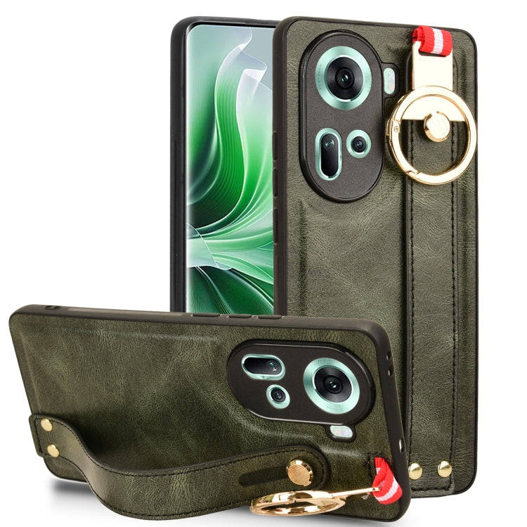 Wristband Leather Back Phone Case, For OPPO Reno13 F 5G, For OPPO Find X8, For OPPO K12x 5G / A3 Pro Global, For OPPO A3x 5G, For OPPO Reno12 F 5G, For OPPO A3 Pro India, For OPPO Reno11 PJH110, For OPPO Reno12 Pro 5G Global, For OPPO Reno12 5G Global�...