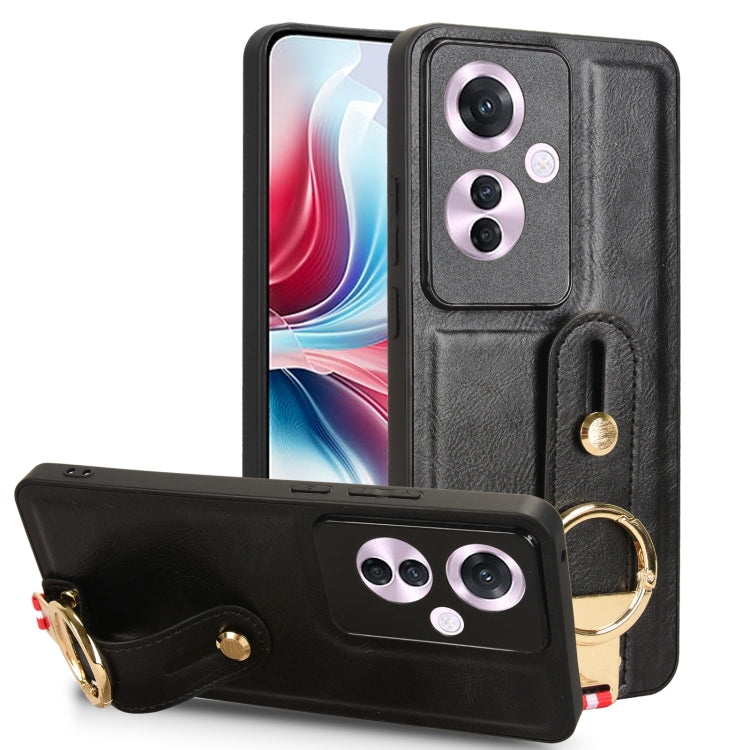 Wristband Leather Back Phone Case, For OPPO Reno13 F 5G, For OPPO Find X8, For OPPO K12x 5G / A3 Pro Global, For OPPO A3x 5G, For OPPO Reno12 F 5G, For OPPO A3 Pro India, For OPPO Reno11 PJH110, For OPPO Reno12 Pro 5G Global, For OPPO Reno12 5G Global�...