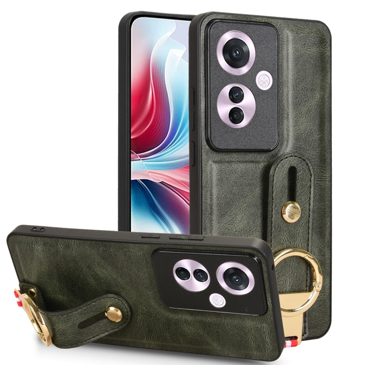 Wristband Leather Back Phone Case, For OPPO Reno13 F 5G, For OPPO Find X8, For OPPO K12x 5G / A3 Pro Global, For OPPO A3x 5G, For OPPO Reno12 F 5G, For OPPO A3 Pro India, For OPPO Reno11 PJH110, For OPPO Reno12 Pro 5G Global, For OPPO Reno12 5G Global�...