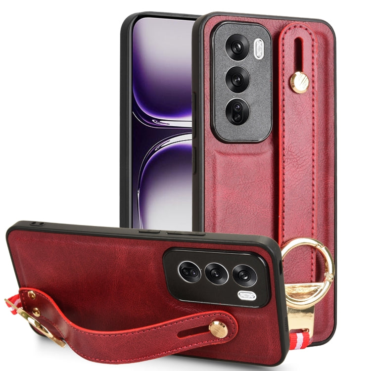 Wristband Leather Back Phone Case, For OPPO Reno13 F 5G, For OPPO Find X8, For OPPO K12x 5G / A3 Pro Global, For OPPO A3x 5G, For OPPO Reno12 F 5G, For OPPO A3 Pro India, For OPPO Reno11 PJH110, For OPPO Reno12 Pro 5G Global, For OPPO Reno12 5G Global�...