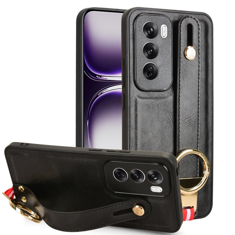 Wristband Leather Back Phone Case, For OPPO Reno13 F 5G, For OPPO Find X8, For OPPO K12x 5G / A3 Pro Global, For OPPO A3x 5G, For OPPO Reno12 F 5G, For OPPO A3 Pro India, For OPPO Reno11 PJH110, For OPPO Reno12 Pro 5G Global, For OPPO Reno12 5G Global�...