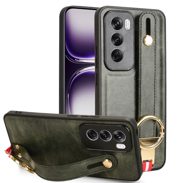 Wristband Leather Back Phone Case, For OPPO Reno13 F 5G, For OPPO Find X8, For OPPO K12x 5G / A3 Pro Global, For OPPO A3x 5G, For OPPO Reno12 F 5G, For OPPO A3 Pro India, For OPPO Reno11 PJH110, For OPPO Reno12 Pro 5G Global, For OPPO Reno12 5G Global�...
