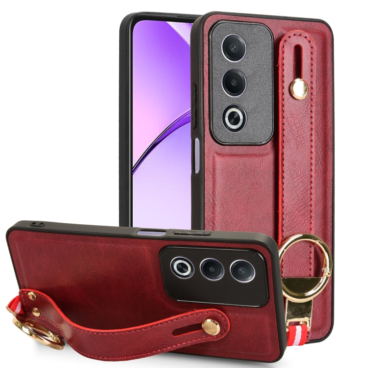 Wristband Leather Back Phone Case, For OPPO Reno13 F 5G, For OPPO Find X8, For OPPO K12x 5G / A3 Pro Global, For OPPO A3x 5G, For OPPO Reno12 F 5G, For OPPO A3 Pro India, For OPPO Reno11 PJH110, For OPPO Reno12 Pro 5G Global, For OPPO Reno12 5G Global�...