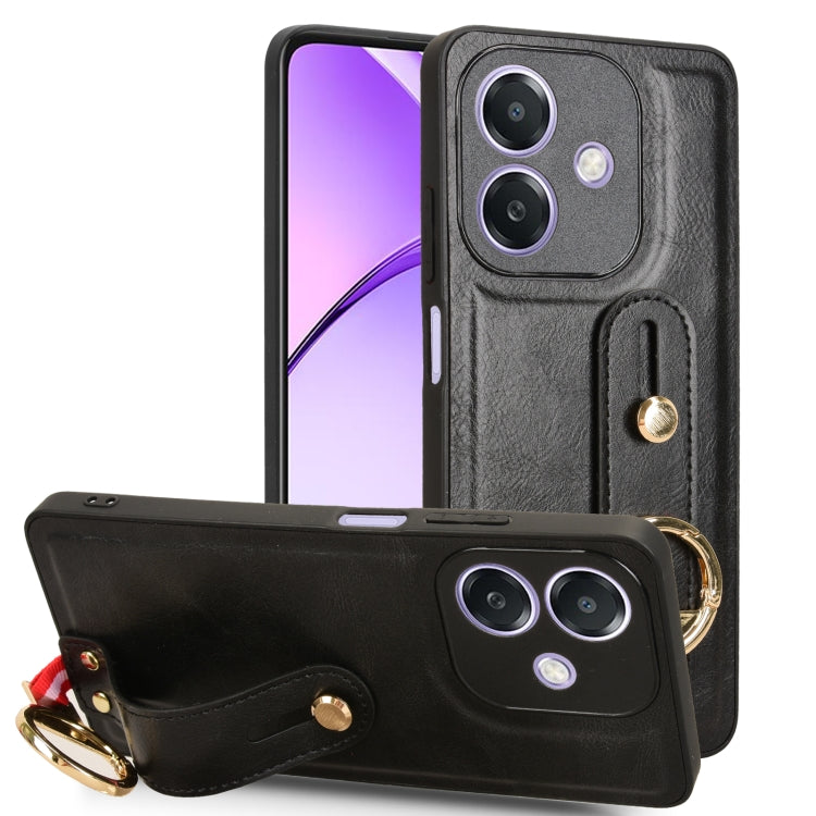 Wristband Leather Back Phone Case, For OPPO Reno13 F 5G, For OPPO Find X8, For OPPO K12x 5G / A3 Pro Global, For OPPO A3x 5G, For OPPO Reno12 F 5G, For OPPO A3 Pro India, For OPPO Reno11 PJH110, For OPPO Reno12 Pro 5G Global, For OPPO Reno12 5G Global�...