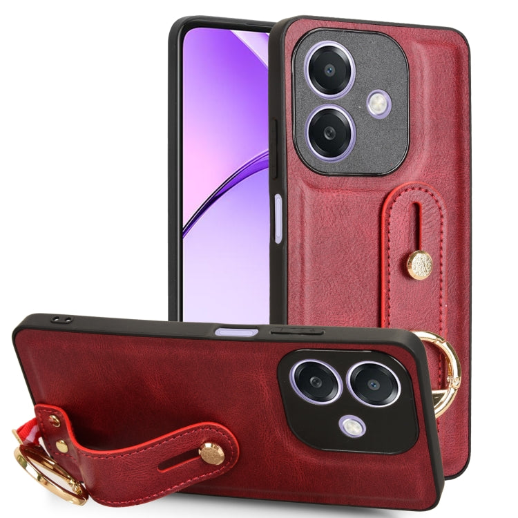Wristband Leather Back Phone Case, For OPPO Reno13 F 5G, For OPPO Find X8, For OPPO K12x 5G / A3 Pro Global, For OPPO A3x 5G, For OPPO Reno12 F 5G, For OPPO A3 Pro India, For OPPO Reno11 PJH110, For OPPO Reno12 Pro 5G Global, For OPPO Reno12 5G Global�...