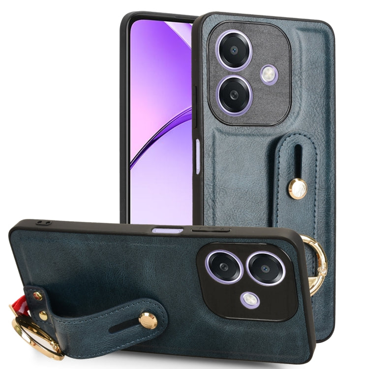 Wristband Leather Back Phone Case, For OPPO Reno13 F 5G, For OPPO Find X8, For OPPO K12x 5G / A3 Pro Global, For OPPO A3x 5G, For OPPO Reno12 F 5G, For OPPO A3 Pro India, For OPPO Reno11 PJH110, For OPPO Reno12 Pro 5G Global, For OPPO Reno12 5G Global�...