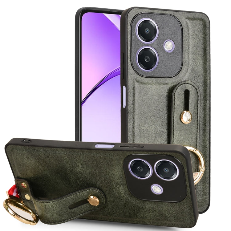 Wristband Leather Back Phone Case, For OPPO Reno13 F 5G, For OPPO Find X8, For OPPO K12x 5G / A3 Pro Global, For OPPO A3x 5G, For OPPO Reno12 F 5G, For OPPO A3 Pro India, For OPPO Reno11 PJH110, For OPPO Reno12 Pro 5G Global, For OPPO Reno12 5G Global�...