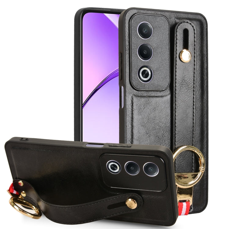 Wristband Leather Back Phone Case, For OPPO Reno13 F 5G, For OPPO Find X8, For OPPO K12x 5G / A3 Pro Global, For OPPO A3x 5G, For OPPO Reno12 F 5G, For OPPO A3 Pro India, For OPPO Reno11 PJH110, For OPPO Reno12 Pro 5G Global, For OPPO Reno12 5G Global�...