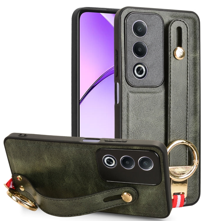 Wristband Leather Back Phone Case, For OPPO Reno13 F 5G, For OPPO Find X8, For OPPO K12x 5G / A3 Pro Global, For OPPO A3x 5G, For OPPO Reno12 F 5G, For OPPO A3 Pro India, For OPPO Reno11 PJH110, For OPPO Reno12 Pro 5G Global, For OPPO Reno12 5G Global�...