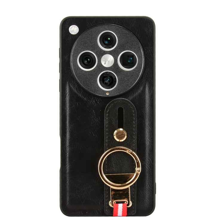 Wristband Leather Back Phone Case, For OPPO Find X8 Pro, For OPPO Find N2 Flip