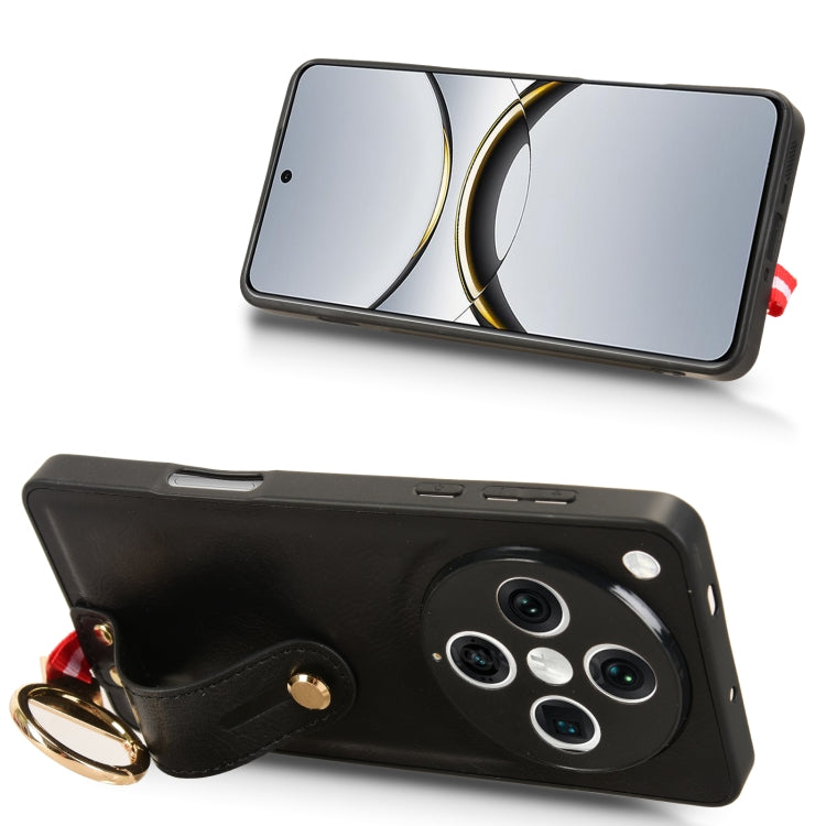 Wristband Leather Back Phone Case, For OPPO Find X8 Pro, For OPPO Find N2 Flip