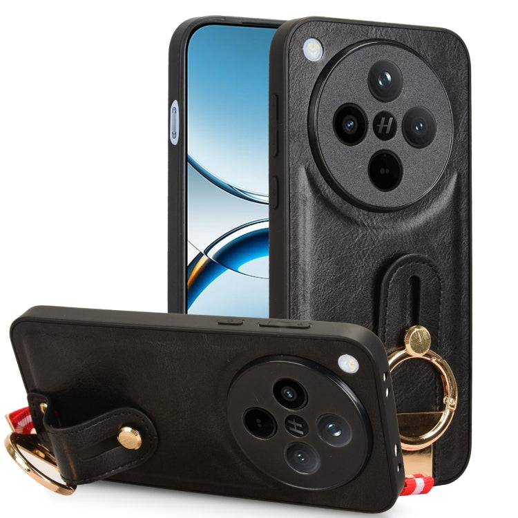Wristband Leather Back Phone Case, For OPPO Reno13 F 5G, For OPPO Find X8, For OPPO K12x 5G / A3 Pro Global, For OPPO A3x 5G, For OPPO Reno12 F 5G, For OPPO A3 Pro India, For OPPO Reno11 PJH110, For OPPO Reno12 Pro 5G Global, For OPPO Reno12 5G Global�...